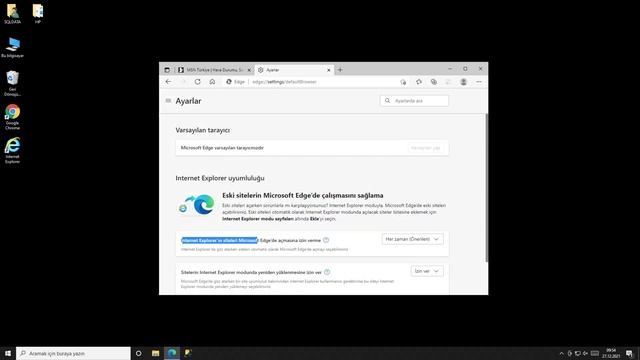 İnternet Explorer sayfalarınız EDGE ile açılıyorsa çözümü izleyiniz. смотреть онлайн