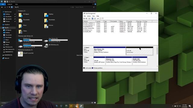 How to partition a Drive | Partition an HDD windows 10 | Partitioning смотреть онлайн