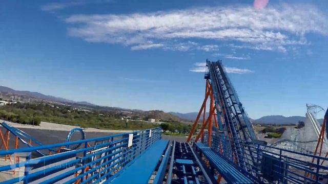 Scream front seat on-ride HD POV Six Flags Magic Mountain смотреть онлайн