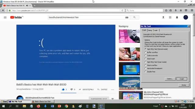 BSODhubAndChormeWSOD Fan has BSOD #1 Windows Vista Funny Sounds #1 смотреть онлайн