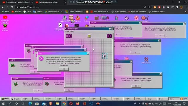 Playing Minesweeper on Windows 93 смотреть онлайн