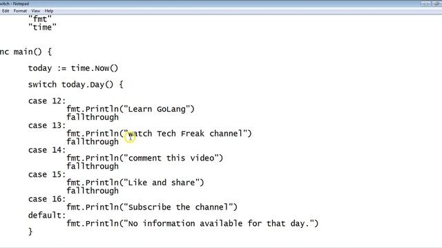 Video 4: Google's GoLang - switch statements смотреть онлайн