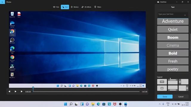 Free Video Editor in Windows. смотреть онлайн