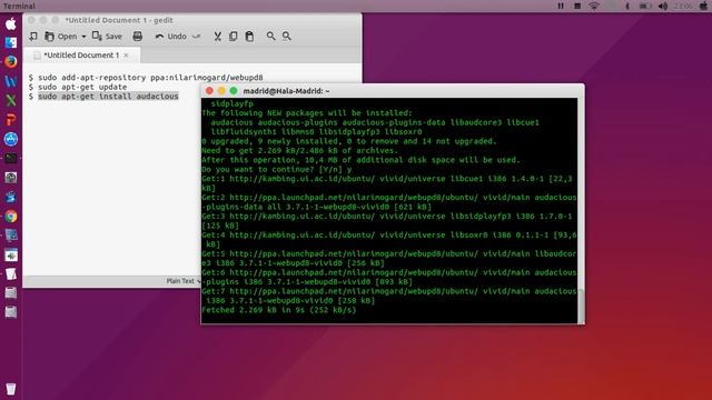 Install Audacious 3.7.1 Audio Player On Linux Ubuntu смотреть онлайн