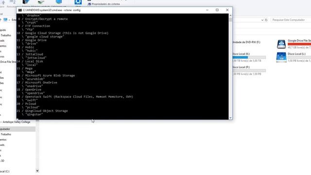Como Instalar o Rclone no Windows com Google Drive e Drive de Equipes смотреть онлайн