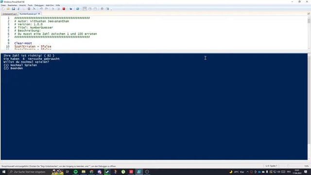 Windows PowerShell ISE - NumberGuesser Script смотреть онлайн