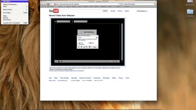 Working around the Flash Player settings dialog OS 10.7 bug смотреть онлайн