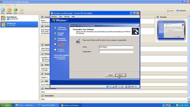Windows XP Installation Simulation with VMware - Muria Kudus University - Firda 201451046 смотреть онлайн
