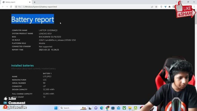 how to check your laptop battery health in windows? pc battery health check up studio yt смотреть онлайн