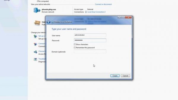 Connecting to a Virtual Private Network in Windows 7