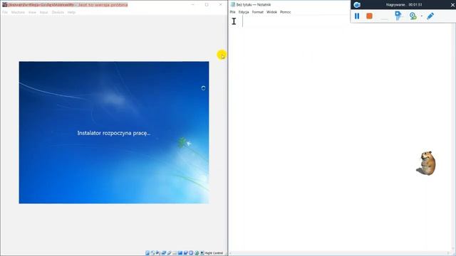 Instalacja Windows 7 na Virtual Box смотреть онлайн