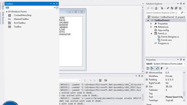 How To Use List Box Control in C# Programming Fun By:Farooq Ahmed смотреть онлайн