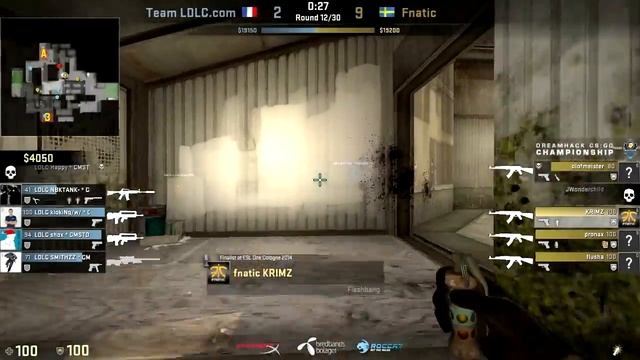 CS:GO de_cache POV KRiMZ (24/11) vs LDLC @ DreamHack Winter 2014 (November 29, 2014) смотреть онлайн