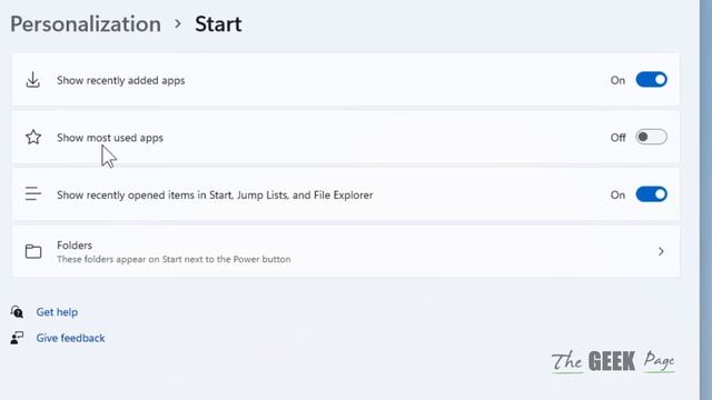 Show Most Used apps on Start Menu of Windows 11 смотреть онлайн