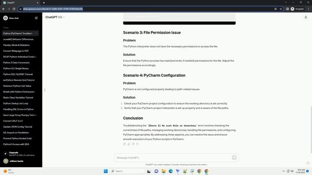 Python Pycharm Errno 2 No such file or directory смотреть онлайн