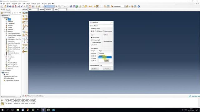 Abaqus. Модуль Part. Введение смотреть онлайн