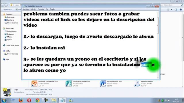 como descargar e instalar fraps 3.4.2 смотреть онлайн