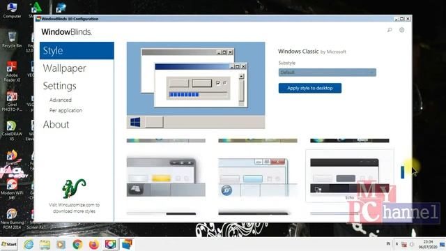 instalasi WindowBlinds di windows 7 untuk tampilan windows смотреть онлайн