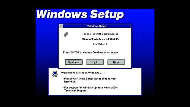 Windows 3.1 Installation смотреть онлайн