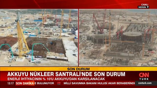 CNN Türk, Akkuyu Nükleer Santrali Inşaatından Son Durumu Aktardı