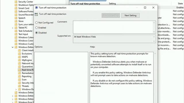 How to turn off and on real time protection using direct system setting смотреть онлайн