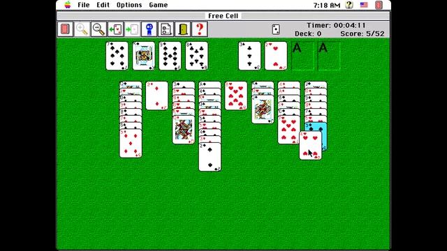 Apple Macintosh Longplay - America's Greatest Solitaire Games - Free Cell смотреть онлайн