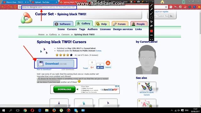 How to change cursors. WORK IN ANY WIN. FROM WIN XP TO WIN 10. (WORKS ALTIME) смотреть онлайн