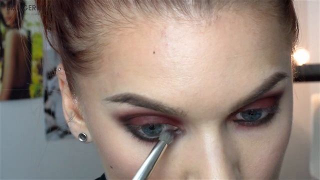 Done Quick- Red Black Eyes - Linda Hallberg makeup tutorials смотреть онлайн