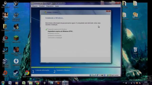Instalação do Windows 7 Professional (VirtualBox) смотреть онлайн