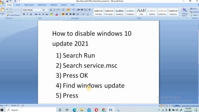 How to Stop/Turn off Windows 10 Update Automatically Downloading & Install Update 2021 смотреть онлайн