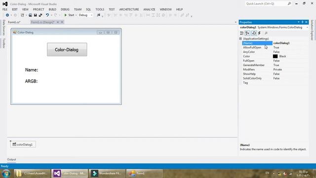 How To Create Program [ Change Color Form By Tool ColorDialog Using Csharp/WinForms ] in C#/WinForm смотреть онлайн