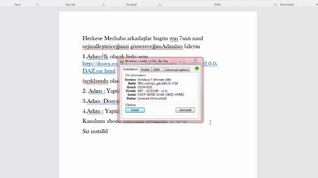 Windows 7 Orjinelleştirme (Ücretsiz) смотреть онлайн
