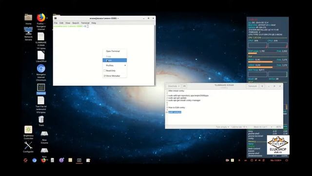EDIT CONCKY IN UBUNTU ZORIN LINUX смотреть онлайн