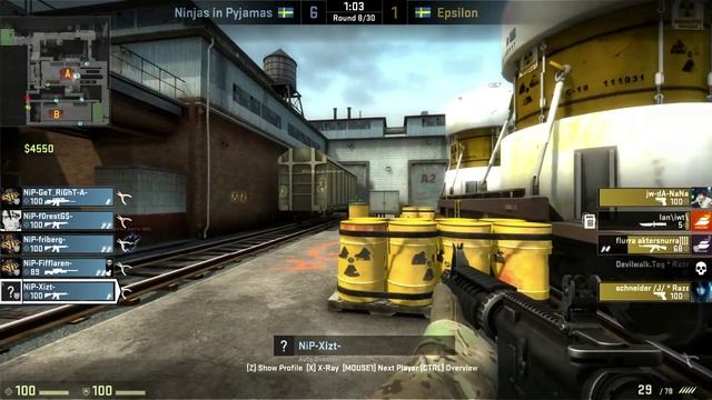 CS:GO NiP V Epsilon Raidcall EMS One Summer Cup #1 Train смотреть онлайн
