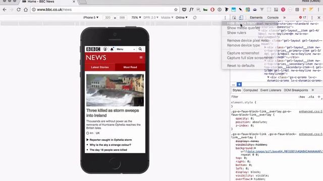 Web Browser Dev Tools Part 1: mobile website testing смотреть онлайн