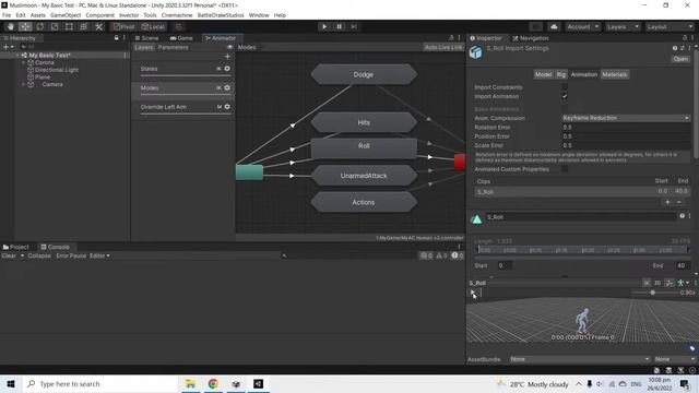 Unity HAP Roll n dodge quick tutorial смотреть онлайн