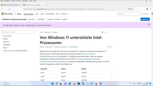 Welche Prozessoren für Windows 11 🪟 unterstützte CPU ´s Liste für AMD & Intel смотреть онлайн
