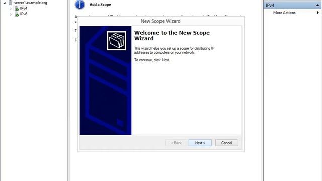 CONFIGURE A DHCP (Dynamic Host Configuration Protocol) ADD A SCOPE смотреть онлайн