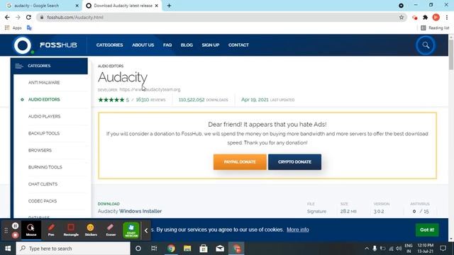 How to install audacity for Window | Professional Audio editing software смотреть онлайн