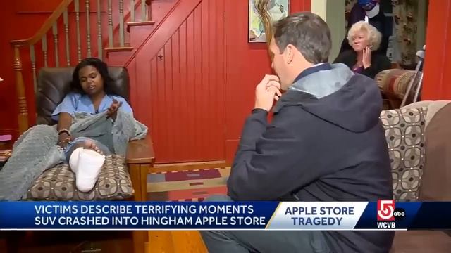 Victims describe terrifying moments when SUV crashed into Apple store смотреть онлайн