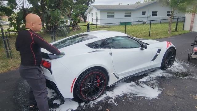 Detailing a Corvette V8, Bad Ass Car! #corvette #car #cardetailing #tesla #sportcar #carwash #tesla смотреть онлайн