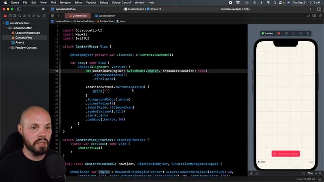 SwiftUI LocationButton - Get User Location |  IOS 15