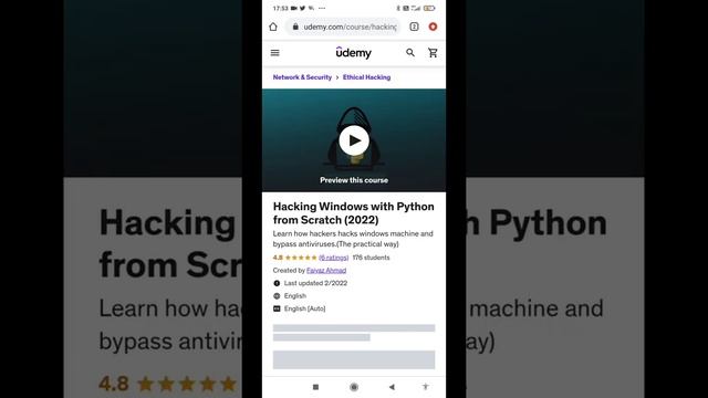Hack any windows using python course for free | Udemy Latest Coupon Codes | 3 July 2022 смотреть онлайн