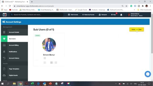 How To Add A Sub User/ Manager to Clickfunnel To Manage account смотреть онлайн