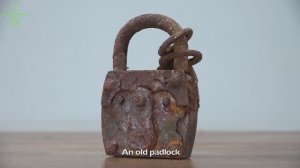 Медное покрытие навесного замка "Burg" 1936 года выпуска