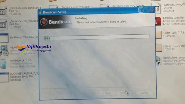 Bandicam Setup || Installing Bandicam Setup || Microsoft Windows Xp || Vk7projects || Windows смотреть онлайн