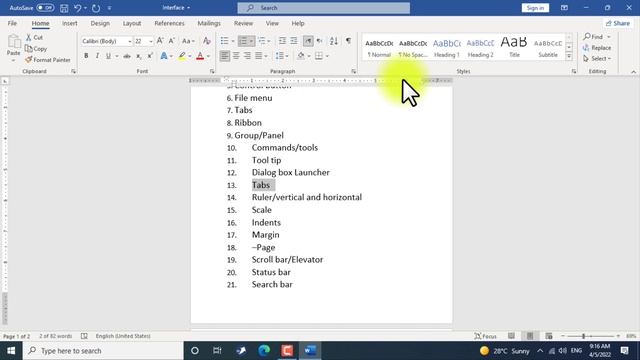 MS Word Interface | MICROSOFT WORD TRAINING | Lecture 2 смотреть онлайн