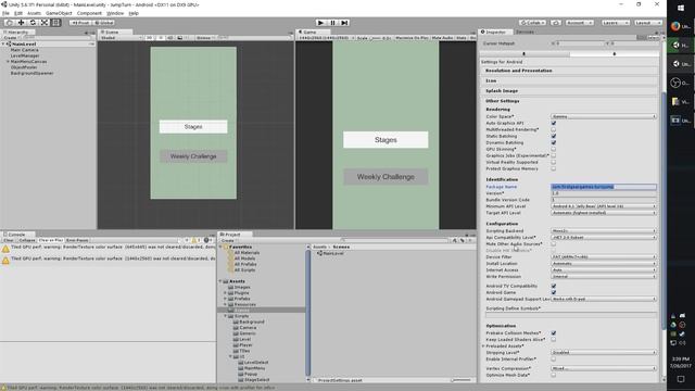 Unity - Android Services - Player Settings (First Build) смотреть онлайн