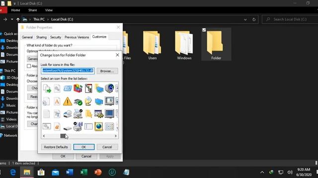 Change Folder Icon in Windows 10 смотреть онлайн