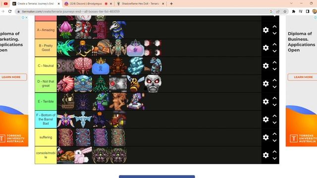 terraria all bosses tier list with idiotic friend смотреть онлайн